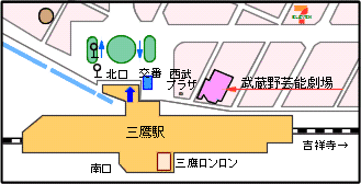 三鷹駅地図